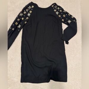 H&M Black Dress with Floral Accents